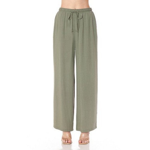 75982 Wide Leg Pants in Military Green