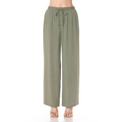 75982 Wide Leg Pants in Military Green