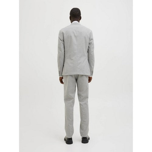 Ted Baker Slim Fit Plaid Wool Dress Pants in Beige