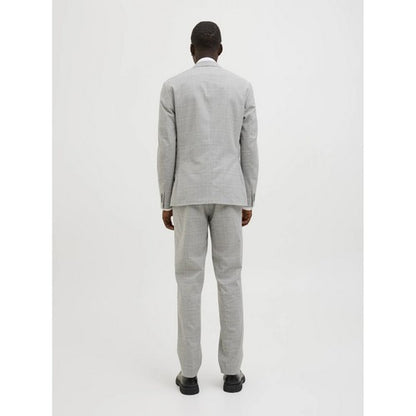 Ted Baker Slim Fit Plaid Wool Dress Pants in Beige