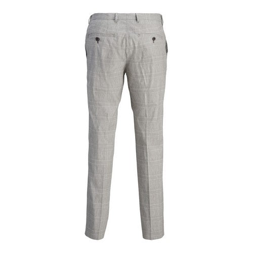 Ted Baker Slim Fit Plaid Wool Dress Pants in Beige