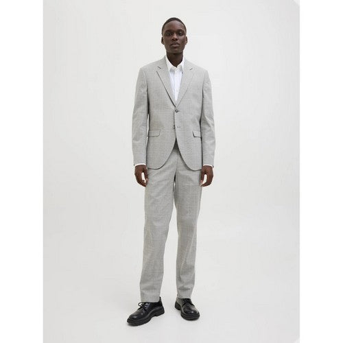 Ted Baker Slim Fit Plaid Wool Dress Pants in Beige