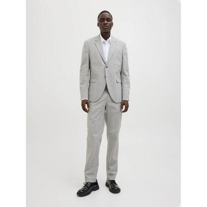 Ted Baker Slim Fit Plaid Wool Dress Pants in Beige