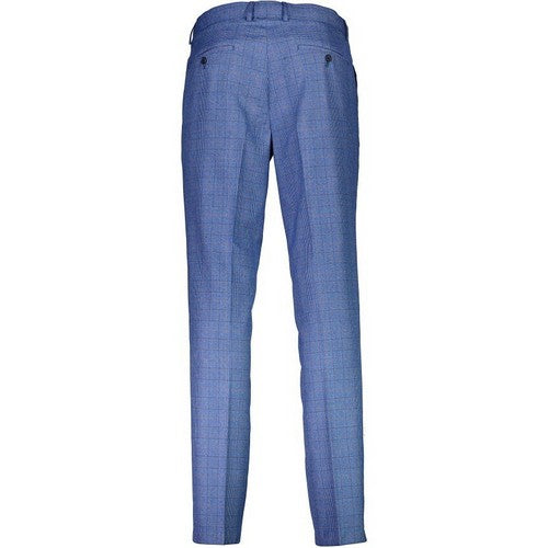 Antique Rogue Slim Fit Plaid Dress Pant in Sky Blue