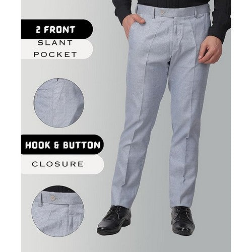Farah Slim Fit Plaid Dress Pants in in Sky Blue