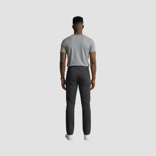 VIP Collection Wings Slim Fit Smooth Dressy Jeans in Black