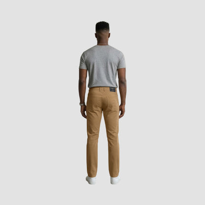 VIP Collection Wings Slim Fit Smooth Dressy Jeans in Khaki