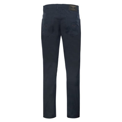 VIP Collection Wings Slim Fit Smooth Dressy Jeans in Navy