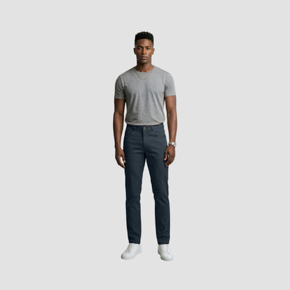 VIP Collection Wings Slim Fit Smooth Dressy Jeans in Navy