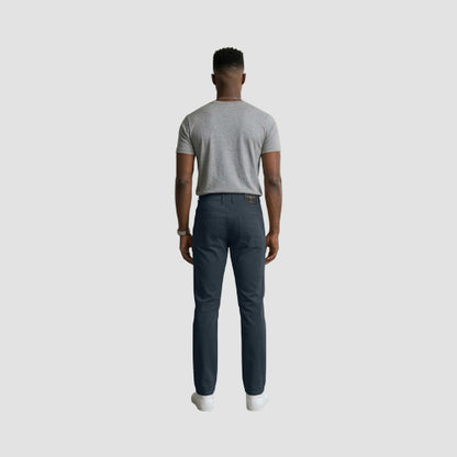 VIP Collection Wings Slim Fit Smooth Dressy Jeans in Navy