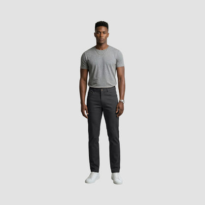 VIP Collection Billionaire Slim Fit Smooth Dressy Jeans in Black