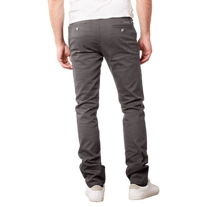 Genuine Slim Fit Stretch Cotton Chino in Grey