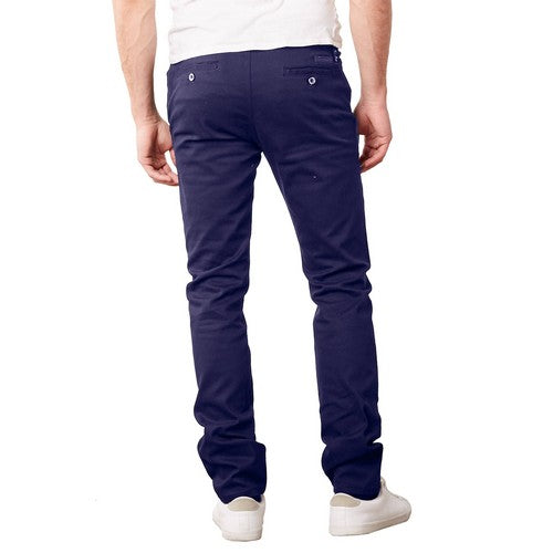 Genuine Slim Fit Stretch Cotton Chino in Navy