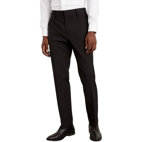 C127-128 Burton Tailored Fit Dress Pants in Black
