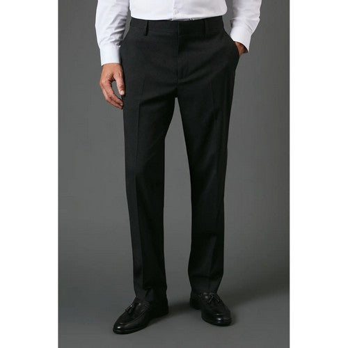 C127-128 Burton Tailored Fit Dress Pants in Charcoal