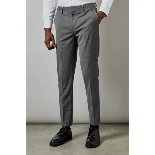 C127-128 Burton Tailored Fit Dress Pants in Grey