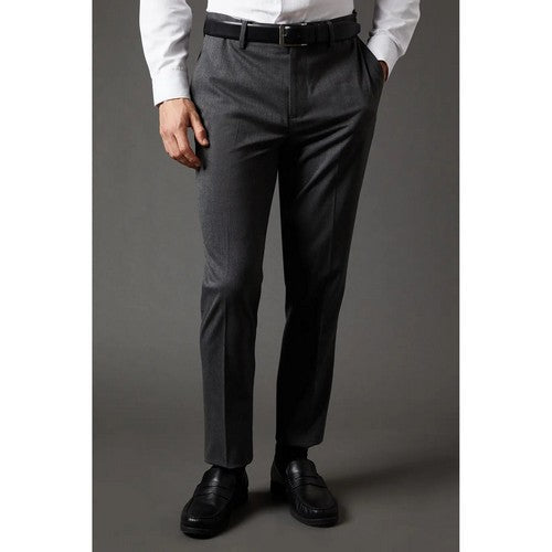 C127-141 Burton Tailored Fit Dress Pants in Grey