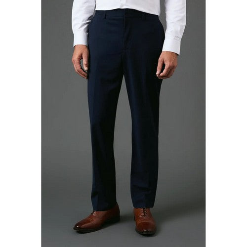 C127-141 Burton Tailored Fit Dress Pants in Navy