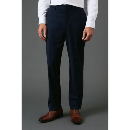 C127-141 Burton Tailored Fit Dress Pants in Navy