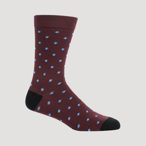 Lords Design Dress Socks (3-Pair Pack) in Brown & Black