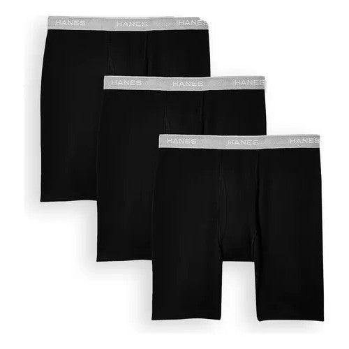 Hanes Cool Comfort Tagless Boxer Briefs 3-Pack