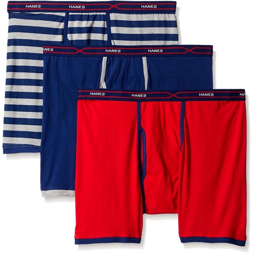 Hanes Cool Comfort Tagless Boxer Briefs 3-Pack