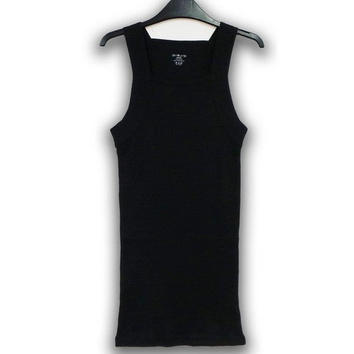 Evolve Cotton Muscle Vest in Black
