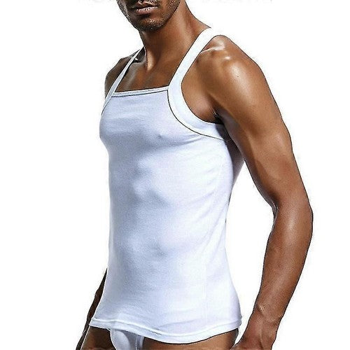 Evolve Cotton Muscle Vest in White