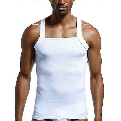 C112-27 Evolve Cotton Muscle Vest in White