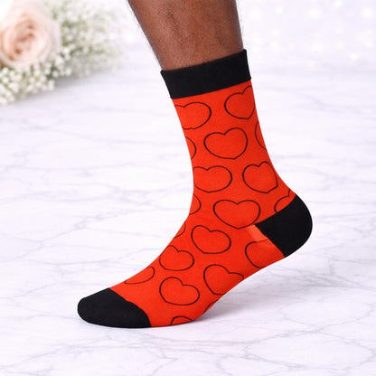 Cotton Valentines Socks in Red