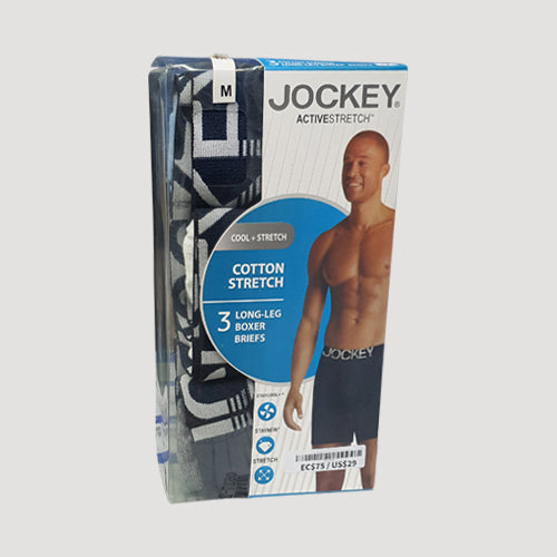 Jockey Long-Leg Cotton Boxers 3-Pack