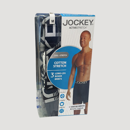 Jockey Long-Leg Cotton Boxers 3-Pack
