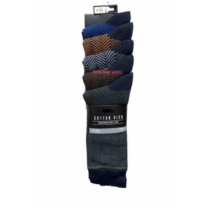 Next Cotton Rich Dress Socks 5 Pack in Herringbone
