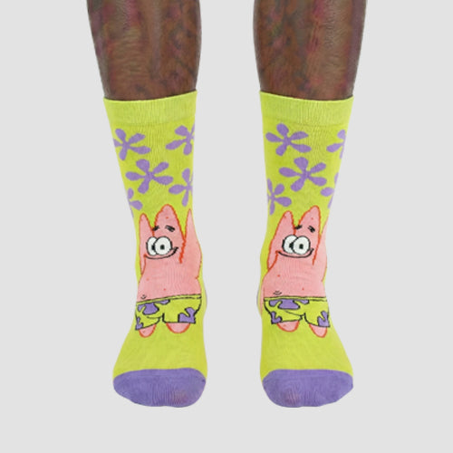 Official Sponge Bob Fun Socks 1pr in Green