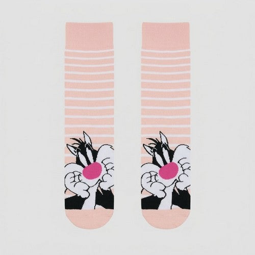 Official Looney Tunes Fun Socks 1pr in Sylvester The Cat