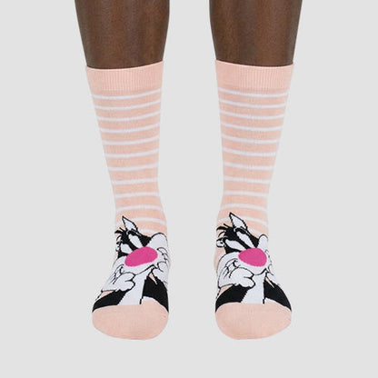 29669 Official Looney Tunes Fun Socks 1pr in Sylvester The Cat