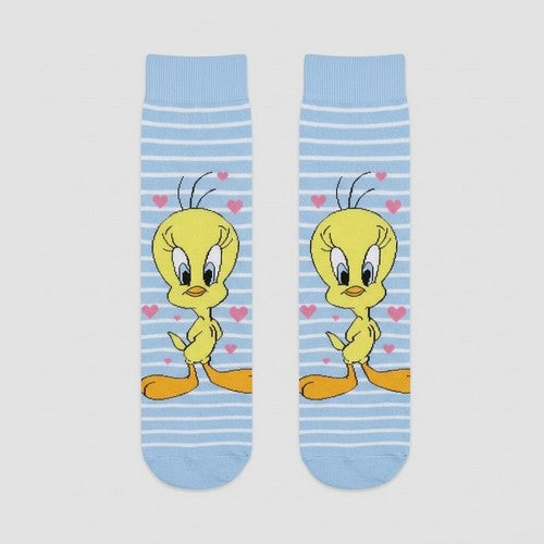 Official Looney Tunes Fun Socks 1pr in Tweety Bird