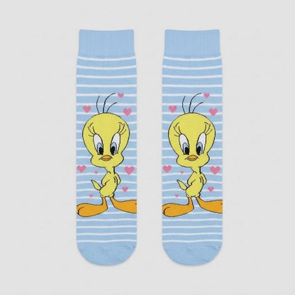 Official Looney Tunes Fun Socks 1pr in Tweety Bird
