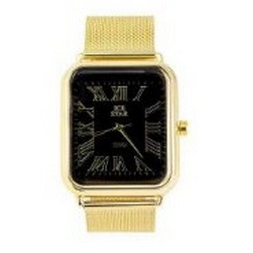 Ice Star I-Watch Roman Numeral Face Gold/Black