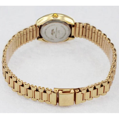 Montres Carlo Oval Face Watch in Gold & Black