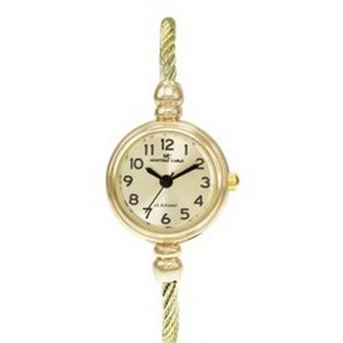 Montres Carlo Wired Bangle Watch in Gold