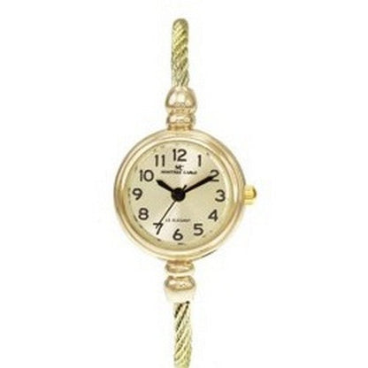 Montres Carlo Wired Bangle Watch in Gold