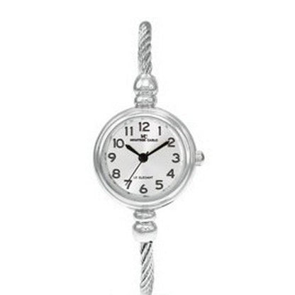 Montres Carlo Wired Bangle Watch in Silver