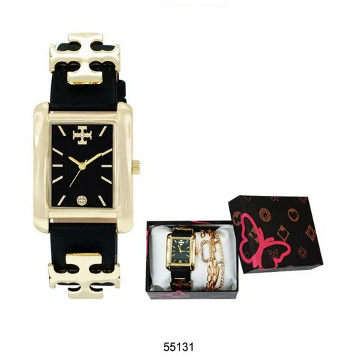 Montres Carlo Birch Watch Multi Bracelet Set