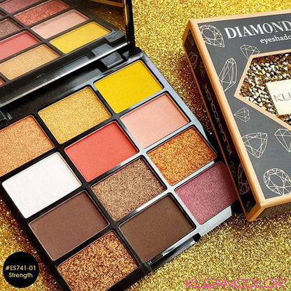 Kleancolor Diamond Crush Eyeshadow Palette 01 Strength