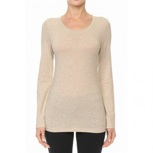 62800 Crew Neck Long Sleeve T-Shirt Desert