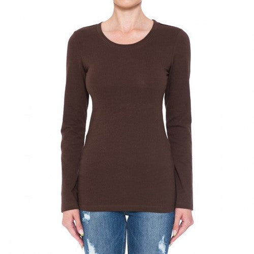 62800 Crew Neck Long Sleeve T-Shirt Java