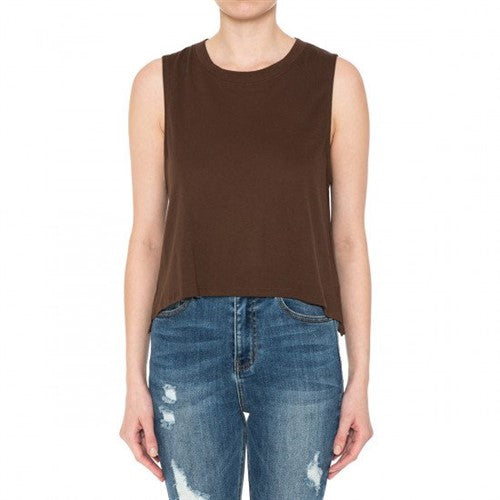 High Low Muscle Tank Java