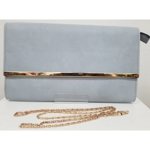 HX2158 Gold Trim Clutch Blue