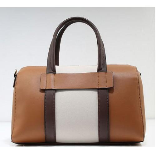 86025 #BROWN Fashion Lady Doctor Style Handbag Brown